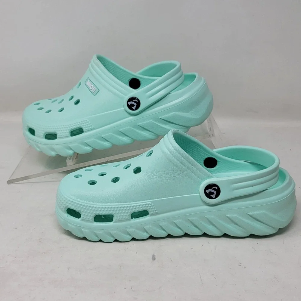 Amoji Kids Garden Clogs Blue Casual Shoes Size 13.5